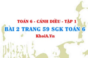 Bài 2 trang 59 SGK Toán 6 tập 1 Cánh Diều